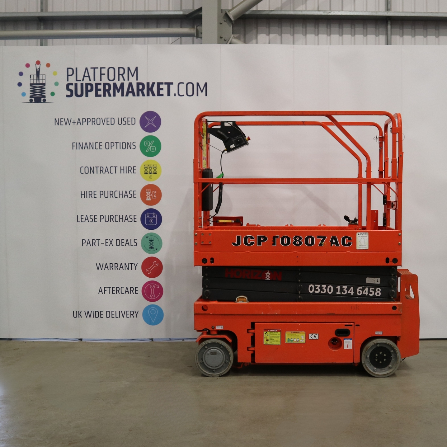 7-8m-Used-2021-Dingli-JCPT0807AC-1450-Electric-Scissor-Lift