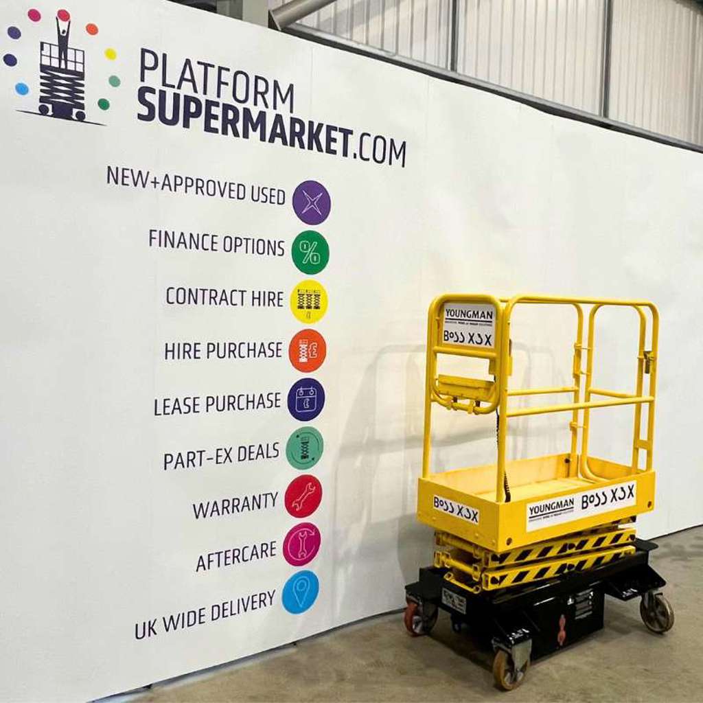 5.2m Used Boss X3X Electric Push Around Platform For Sale | Platform ...