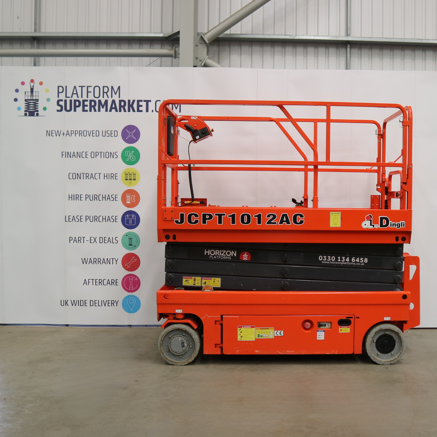10m-Used-2021-Dingli-JCPT1012AC-1482-Electric-Scissor-Lift