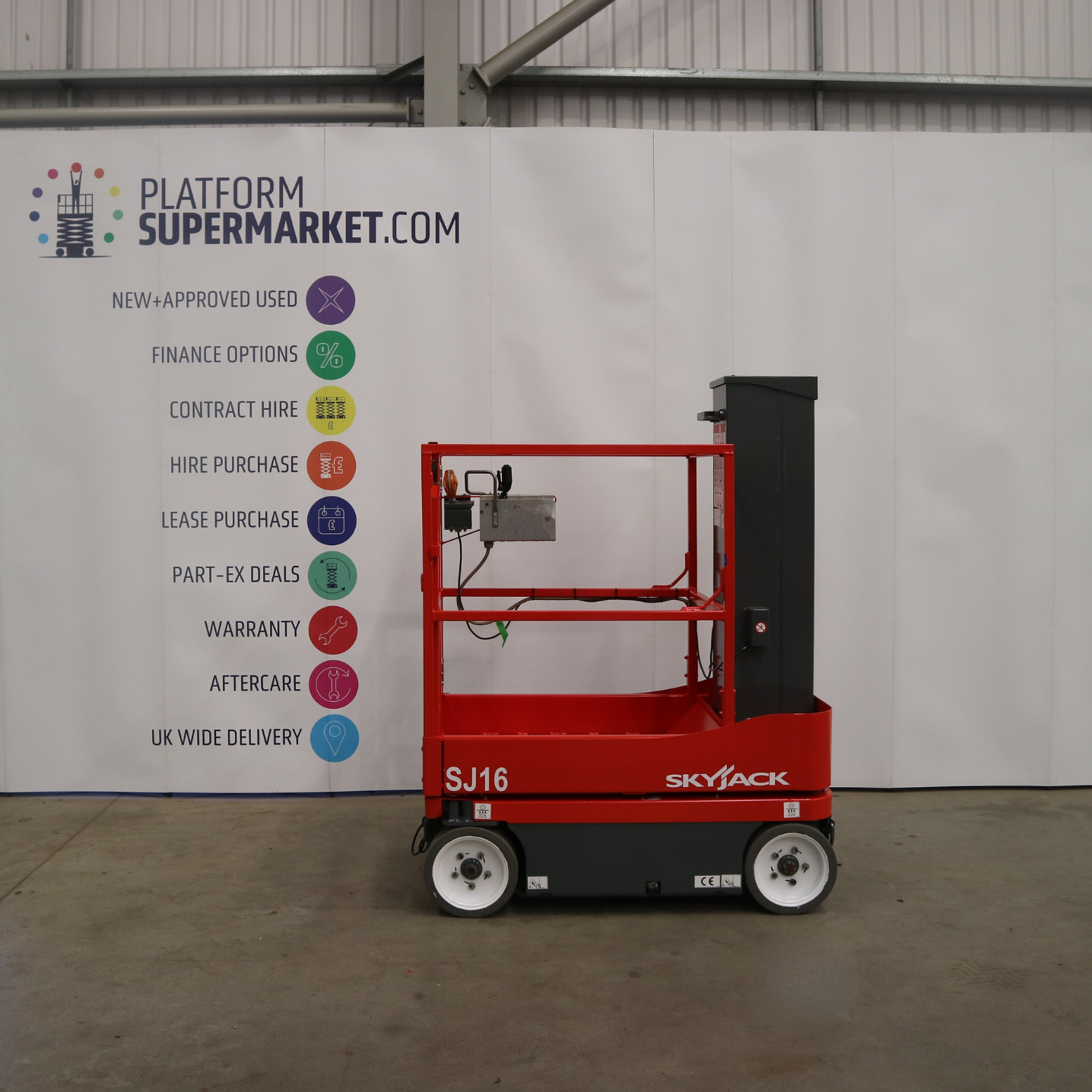 6-75m-Used-2016-SkyJack-SJ16-938-Electric-Vertical-Mast-Lift