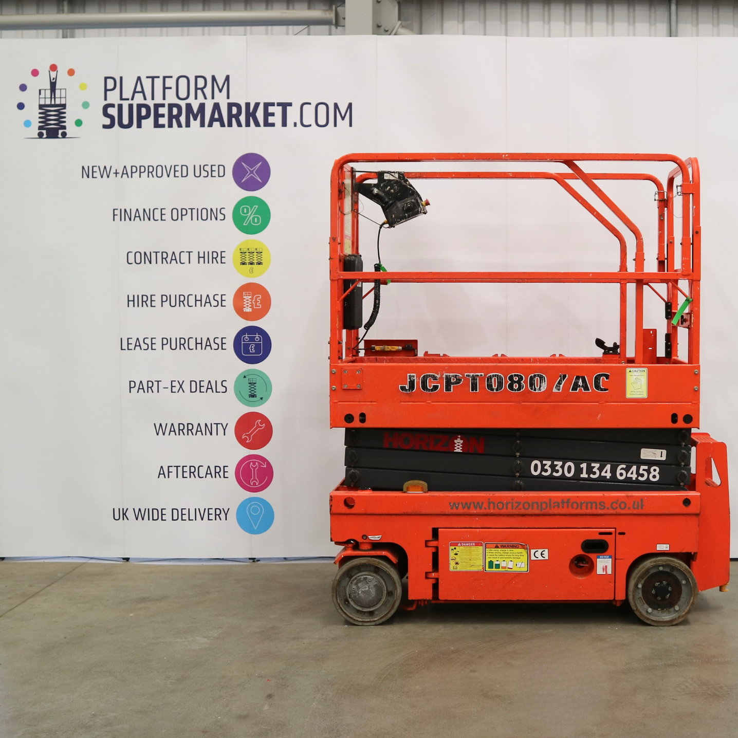 7-8m-Used-2021-Dingli-0807AC-1465-Electric-Scissor-Lift