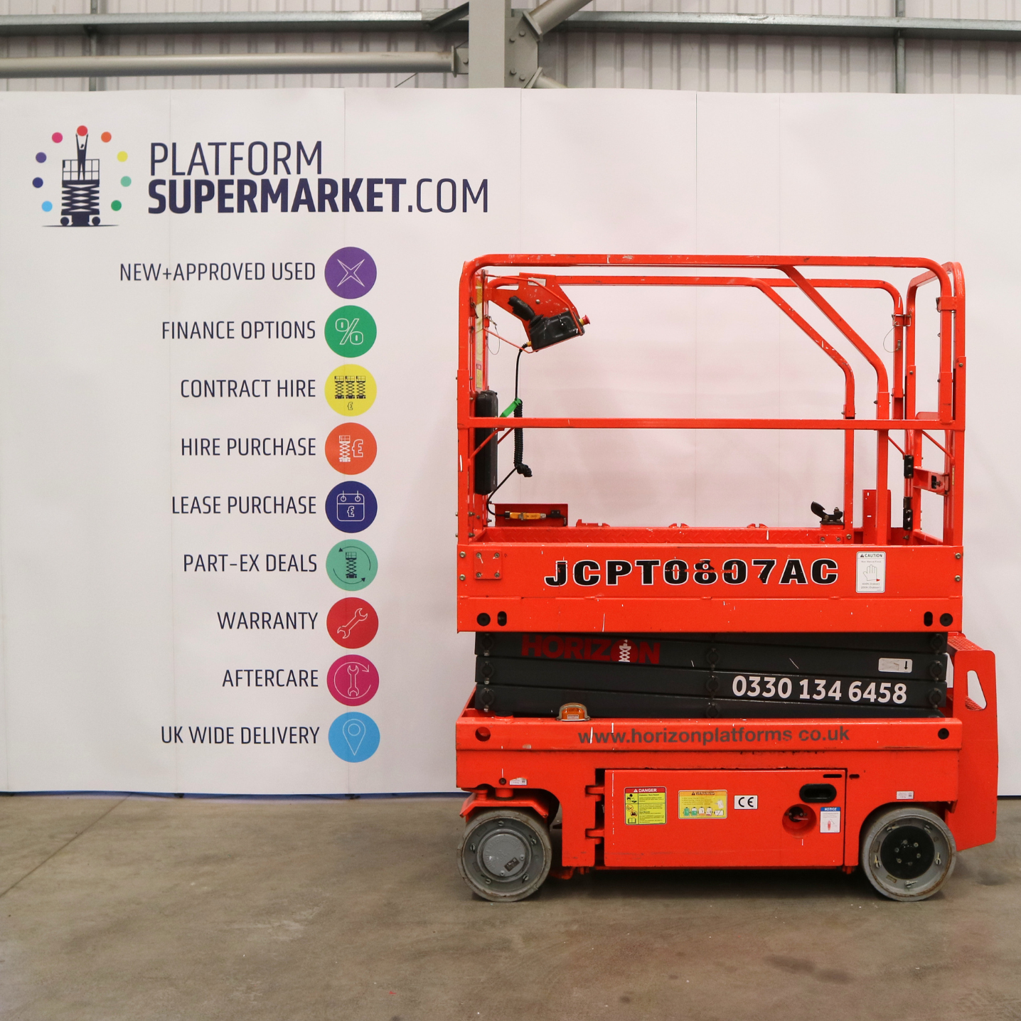 7-8m-Used-2021-Dingli-0807AC-1453-Electric-Scissor-Lift