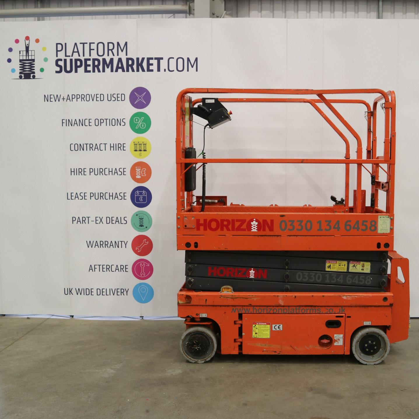 7-8m-Used-2019-Dingli-0807DC-1320-Electric-Scissor-Lift