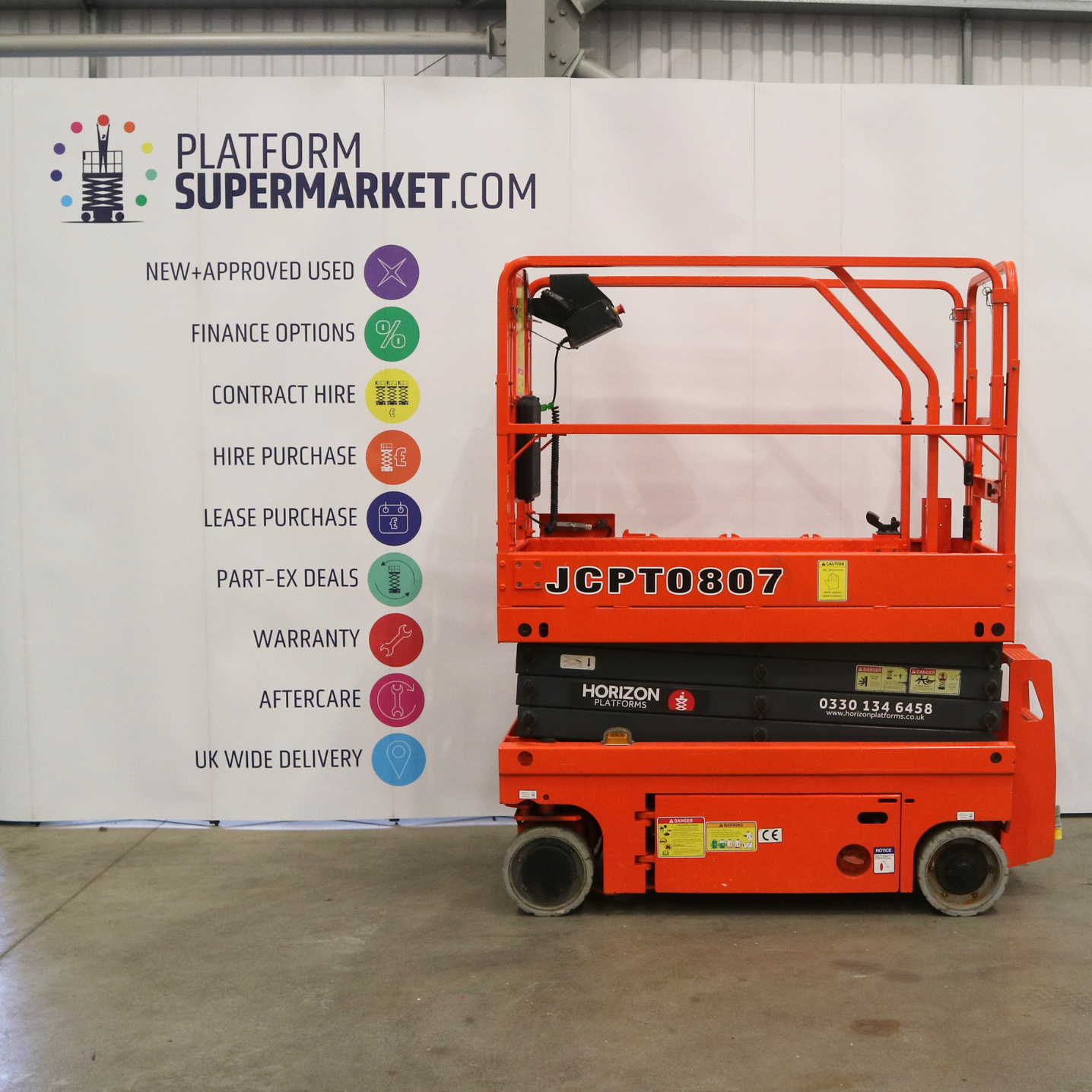7-8m-Used-2019-Dingli-0807DC-1340-Electric-Scissor-Lift