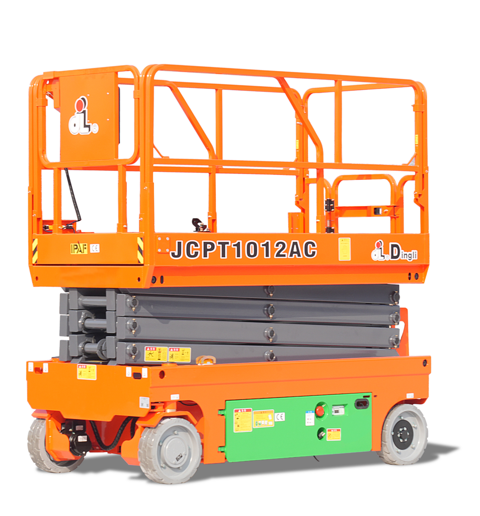 10m Dingli 1012AC Electric Scissor Lift Platform Supermarket